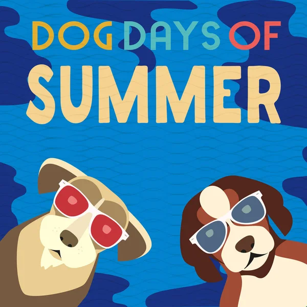 Días de perro de verano — Archivo Imágenes Vectoriales