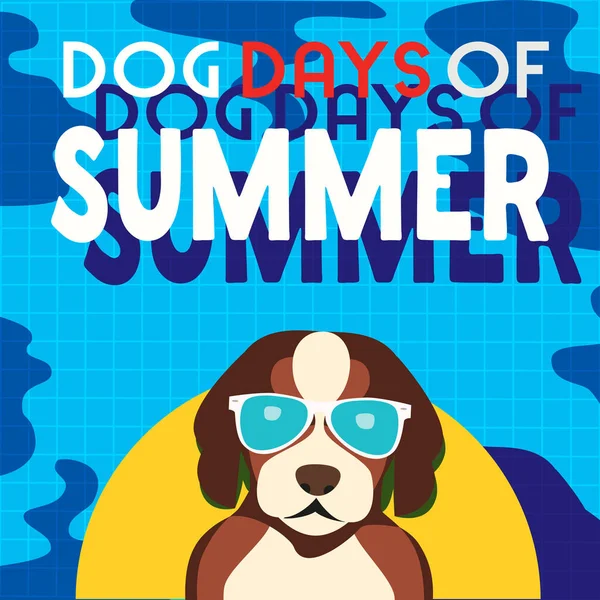 Días de perro de verano — Archivo Imágenes Vectoriales