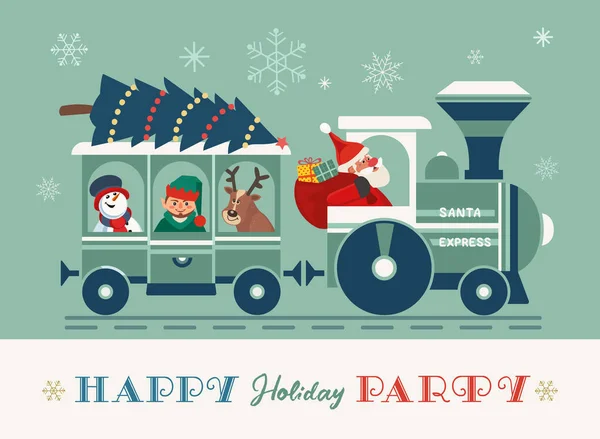 Noel Baba Noel treninin parti taşıyıcı posteri