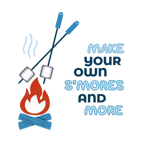 Уютный векторный значок S 'mores

