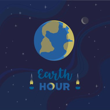 Dünya saati düz renk vektörü çizimi