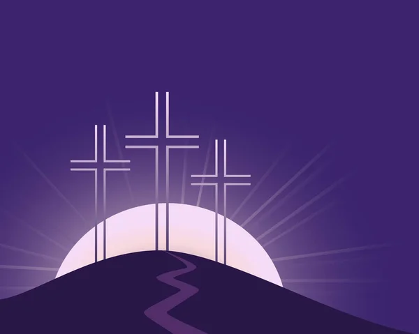 Religiöse Fastenzeit Symbole flachen Vektor Hintergrund — Stockvektor