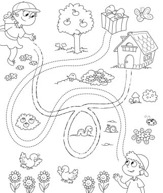 İçin çocuk vektör Boyama oyunu