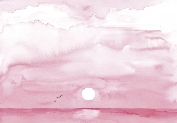 Розовое произведение искусства восхода солнца — стоковое фото