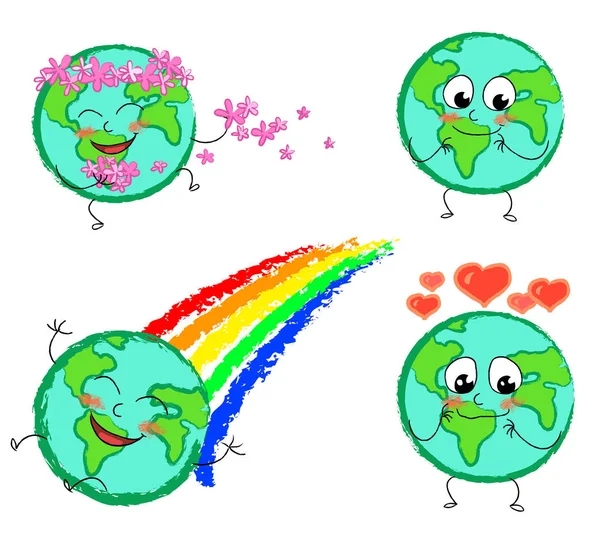 Mother Earth clip art — Stock Photo, Image