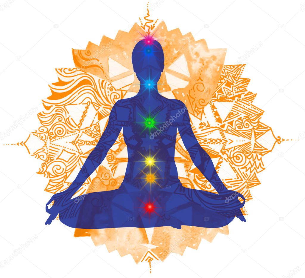 Yoga charka mandala - Illustration