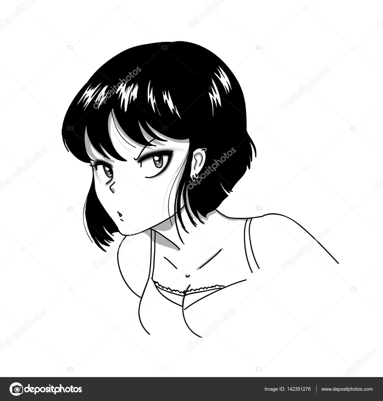 Suspicious Manga Girl Stock Photo C Carlacastagno 142351276