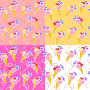 Dondurma pürüzsüz desen