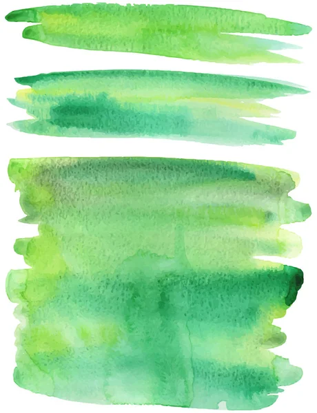 Вектор мазків зеленої фарби — стоковий вектор