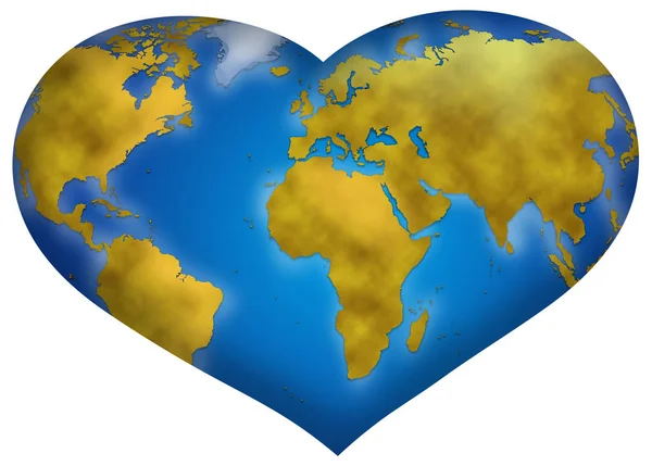 Love for planet earth conceot — Stock Photo, Image