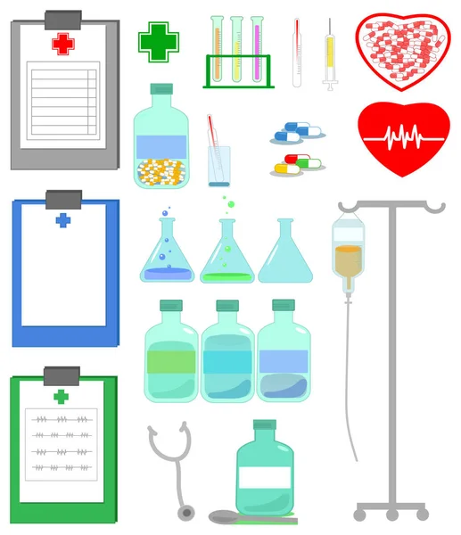 Medical icon set vector — Stock Vector