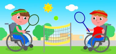 Tekerlekli sandalye tenis maçı
