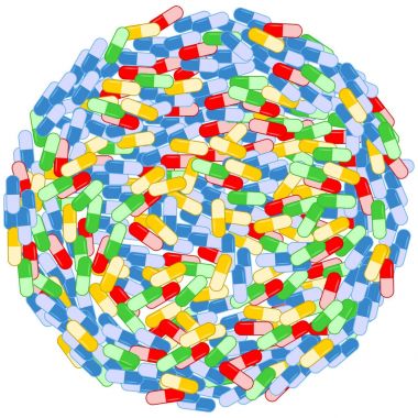 Hapları daire arka plan vektör çizim