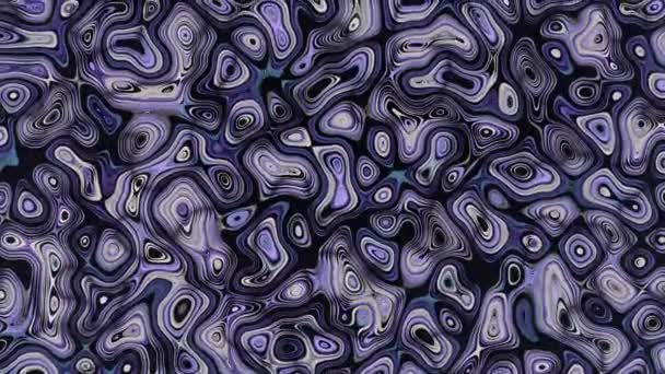 Abstract wazig patroon in 3D-beweging paars — Stockvideo