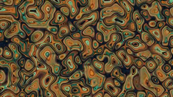 Abstracte wazig patroon in 3D-beweging bruin — Stockvideo