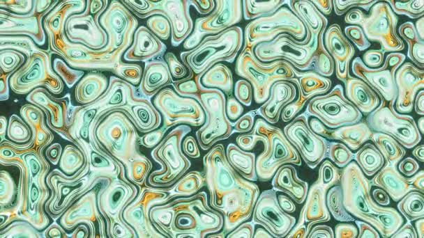 Patrón borroso abstracto en 3D movimiento verde — Vídeo de stock
