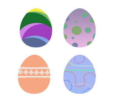 Kusursuz Paskalya deseni. Sevimli yumurtalarla renkli mevsim dokusu.