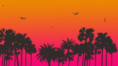 İşiniz için palmiye ağaçları çizimi