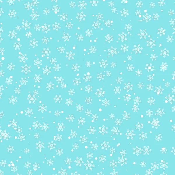 Patrón de nieve. Ilustración vectorial. Nieve cayendo . — Archivo Imágenes Vectoriales