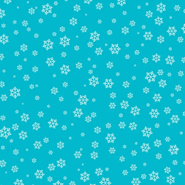 Snow pattern. Vektorová ilustrace. Padající sníh. — Stockový vektor