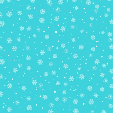 Kar deseni. Vektör çizimi. Yağan kar.