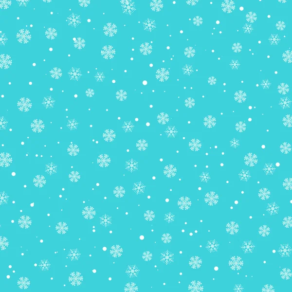 Sneeuw patroon. Vector illustratie. Vallende sneeuw. — Stockvector