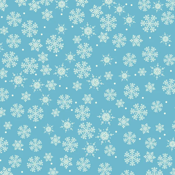 Patrón de nieve. Ilustración vectorial. Nieve cayendo . — Archivo Imágenes Vectoriales