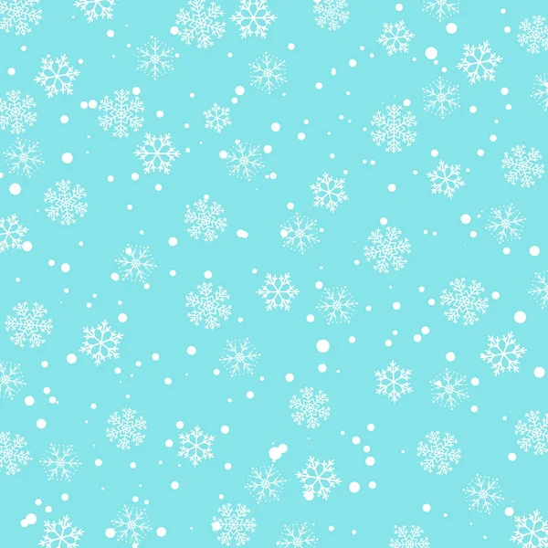 Μοτίβο χιονιού. Εικονογράφηση διανύσματος. Πτώση χιονιού. — Διανυσματικό Αρχείο