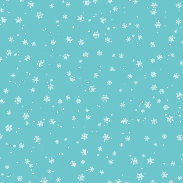 Sneeuw patroon. Vector illustratie. Vallende sneeuw. — Stockvector