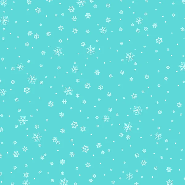 Sneeuw patroon. Vector illustratie. Vallende sneeuw. — Stockvector