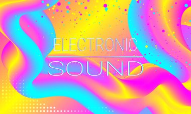 Sıvı akışı. Renkli şekil. Vektör.