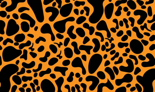 Huella de leopardo. Patrón de piel animal. Vector — Vector de stock