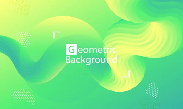 Website landing page. Green abstract background. — Stockový vektor