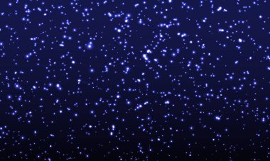 Uzay Yıldızları Arkaplanı. Vektör İllüstrasyonu