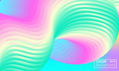 Abstract Vector. Fluid shapes composition.