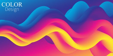 Üç boyutlu dalga. Sıvı Renkler. Sıvı şekil. Mürekkep Sıçraması.