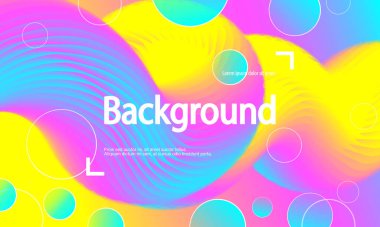 Yaz Arkaplanı. Sıvı akışı. Moda Posteri.