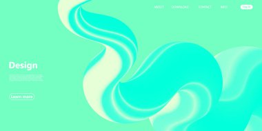 Yeşil arka plan. Web sitesi İniş Sayfası. Vektör.