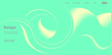 Yeşil arka plan. Web sitesi İniş Sayfası. Vektör.