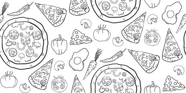 Dikişsiz pizza desen. 