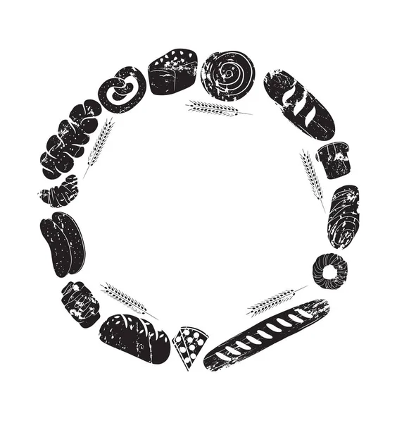 Fırın çerçeve. Vektör skatch.