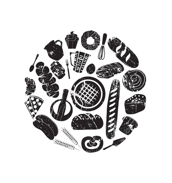 Fırın kroki. Vektör çizim 