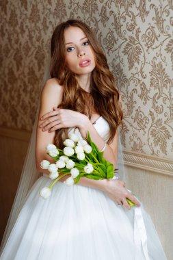 Gelin gelinlik, lüks süit. Gelin gelinlik bir lüks daire.