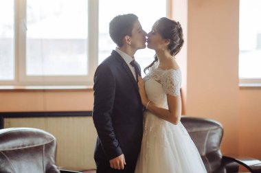 Gelin ve damat, düğün günü