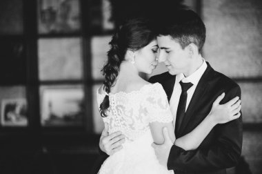 Gelin ve damat, düğün günü