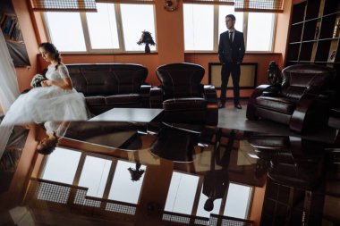 Gelin ve damat, düğün günü