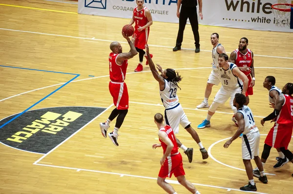 Kharkiv Oekraïne Januari 2020 Basketbalwedstrijd Van Oekraïense Super League Kharkiv — Stockfoto