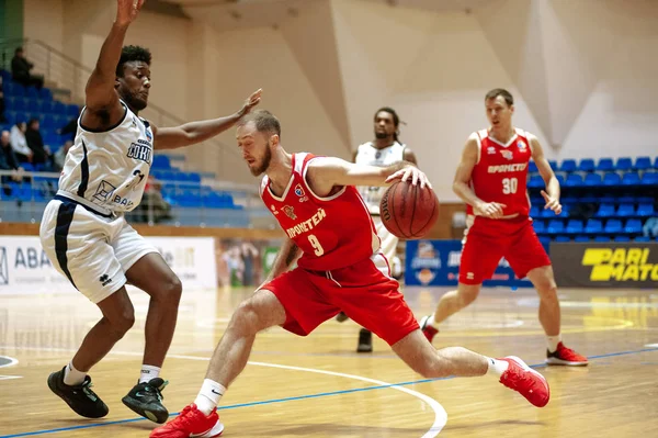 Kharkiv Ucrania Enero 2020 Resultado Basketball Match Ukrainian Super League — Foto de Stock