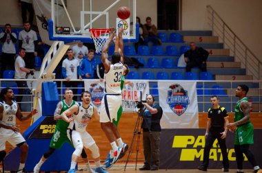 Kharkiv, Ukrayna - 24 Ocak 2020: URainian Süper Ligi Kharkiv Falcons - Zaporizhya