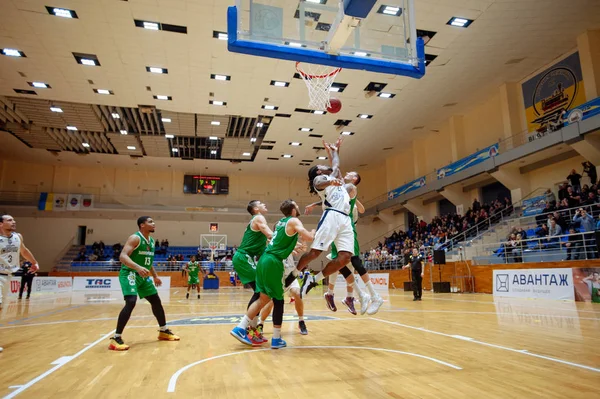 Kharkiv Ucrania Enero 2020 Partido Baloncesto Urainian Super Liga Kharkiv — Foto de Stock